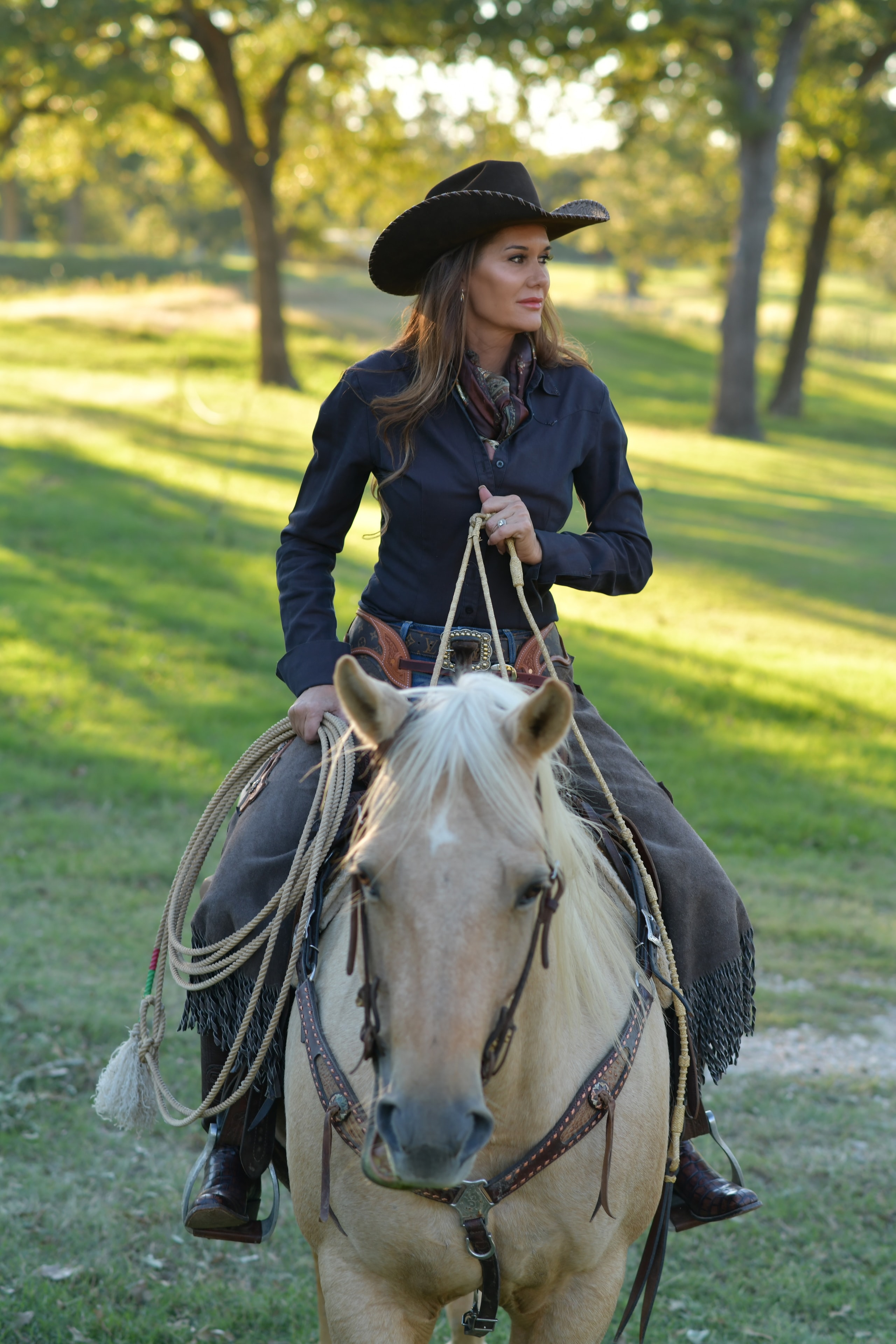 Shanna Brown on horseback